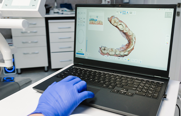 Front desk and reception area